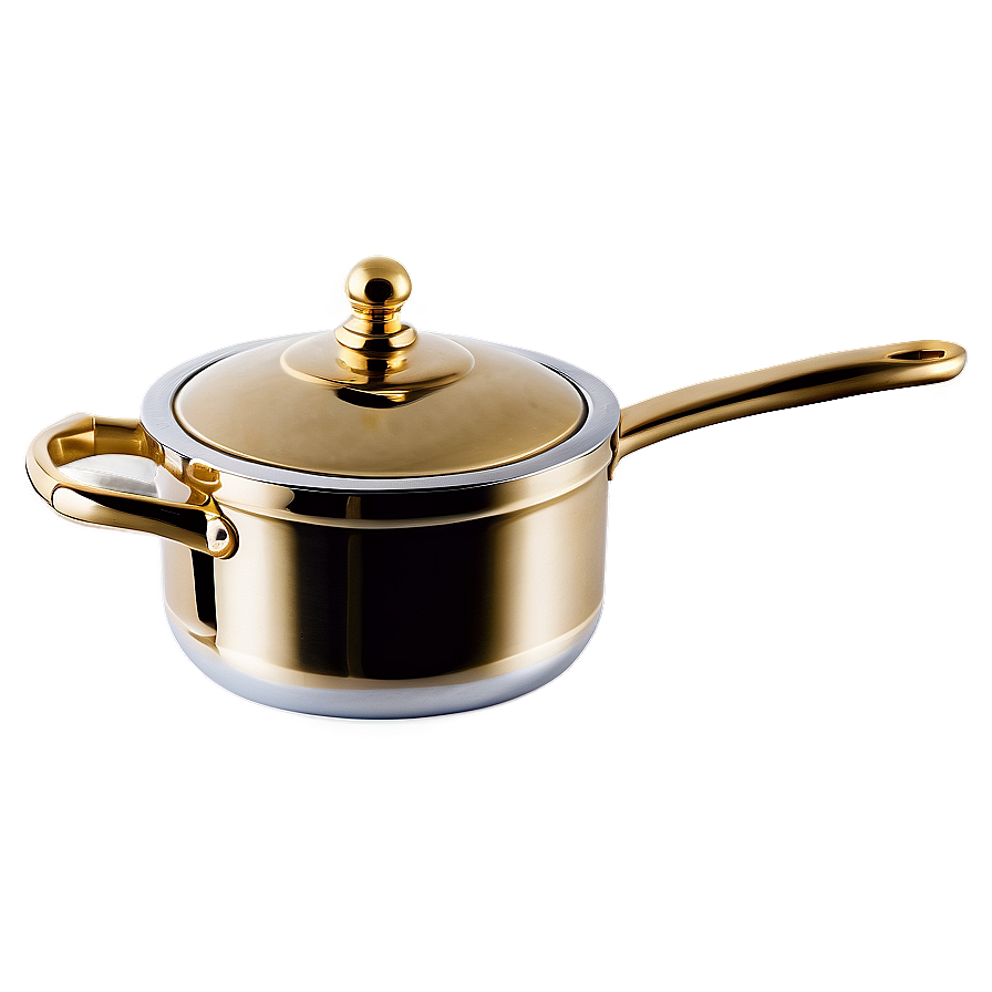 Luxury Gold-plated Cooking Pot Png Pyu71 PNG image