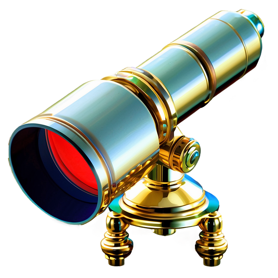 Luxury Gold-plated Telescope Png Vfj PNG image