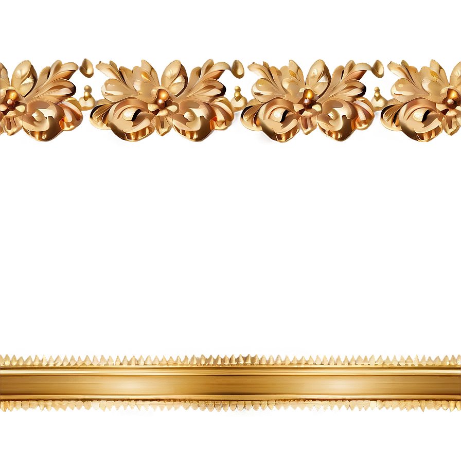 Luxury Gold Trim Border Png 06282024 PNG image