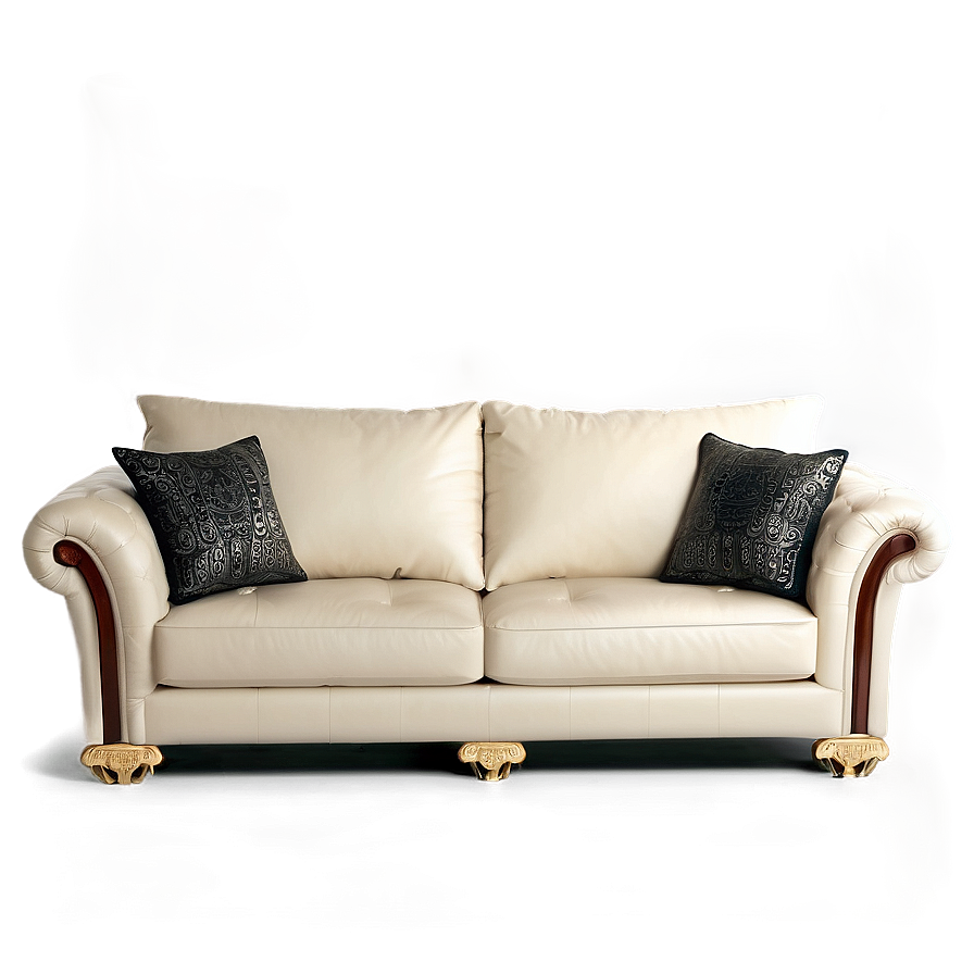 Luxury Leather Sofa Png Agp PNG image