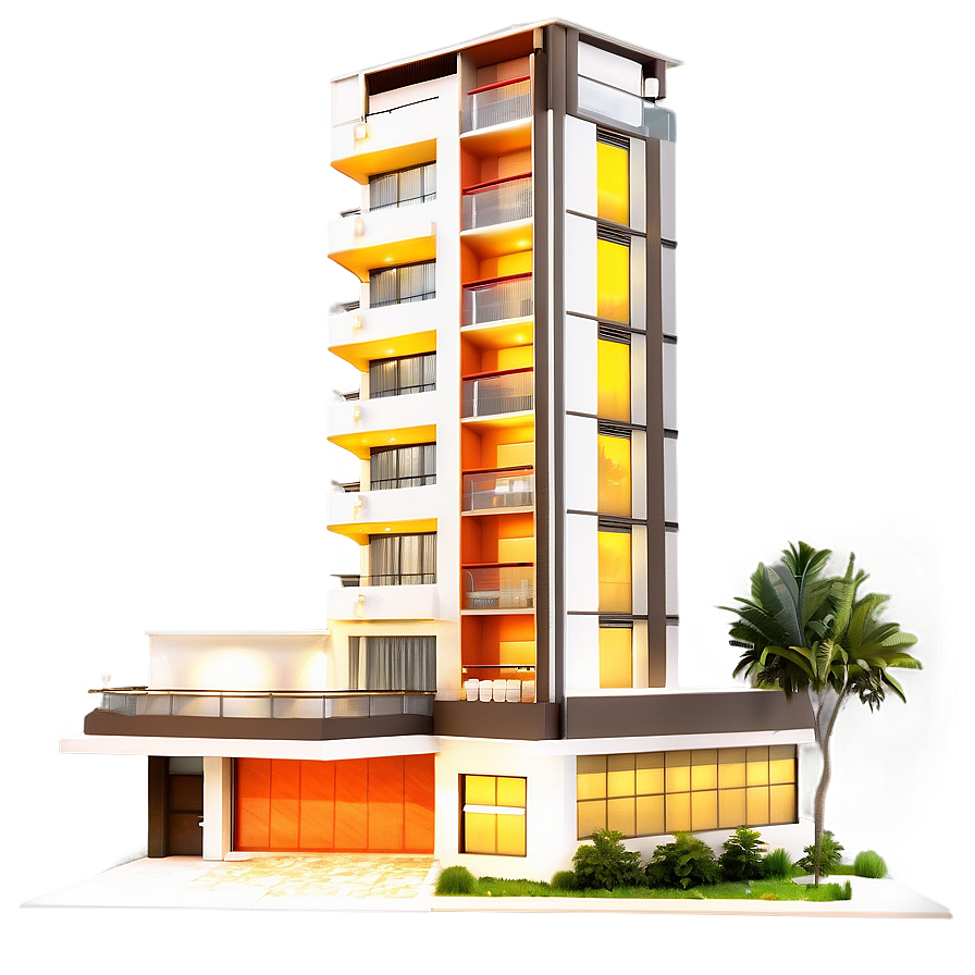 Luxury Penthouse Building Png Ngw23 PNG image