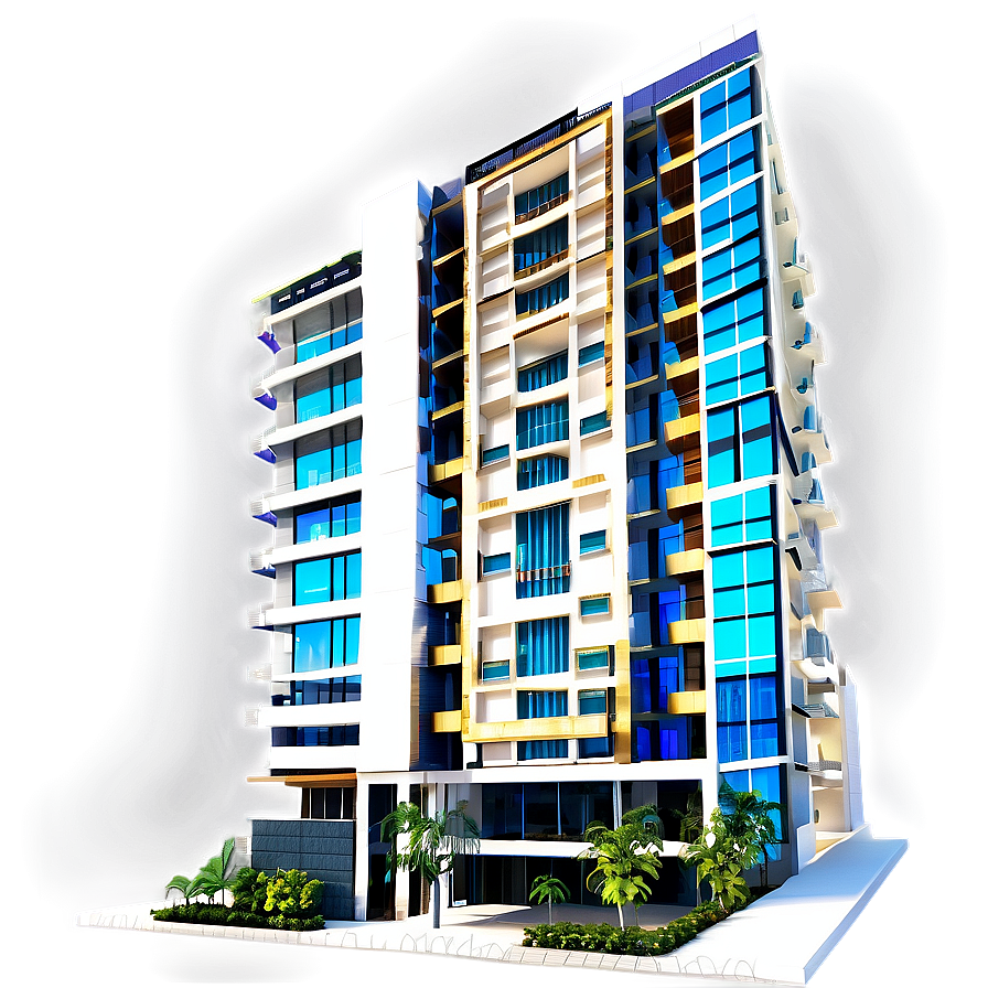 Luxury Residential Building Png 05242024 PNG image