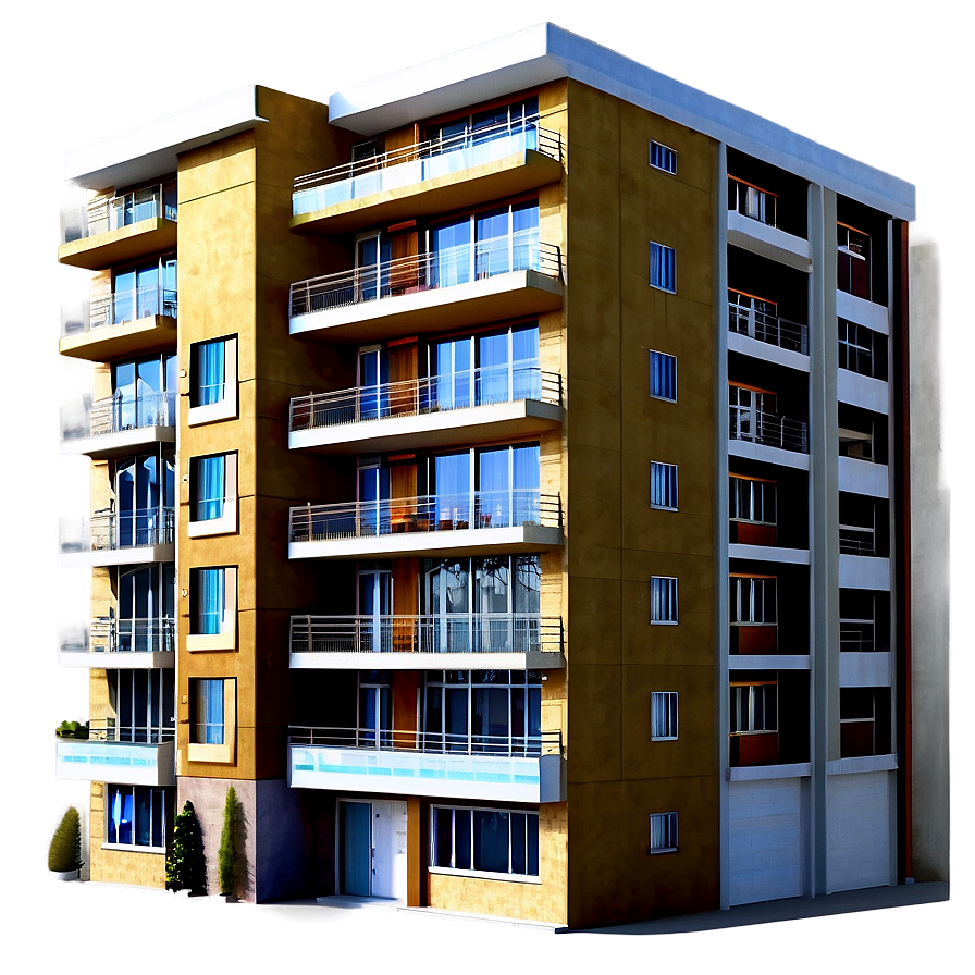 Luxury Residential Building Png Yqy44 PNG image