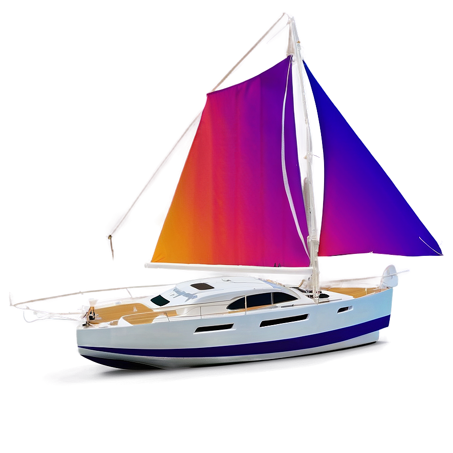 Luxury Sailboat At Sunset Png 05242024 PNG image