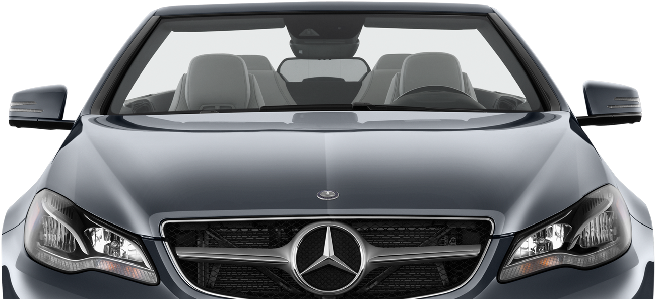 Luxury Sedan Front View Mercedes PNG image