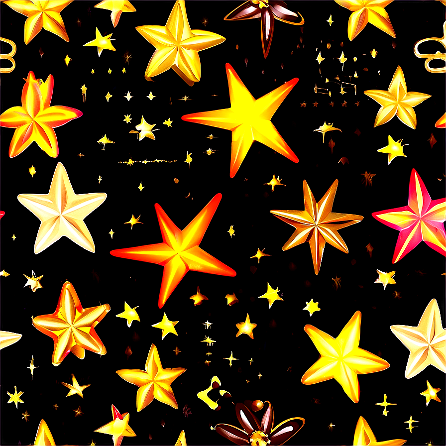 Luxury Star Pattern Png Pov PNG image