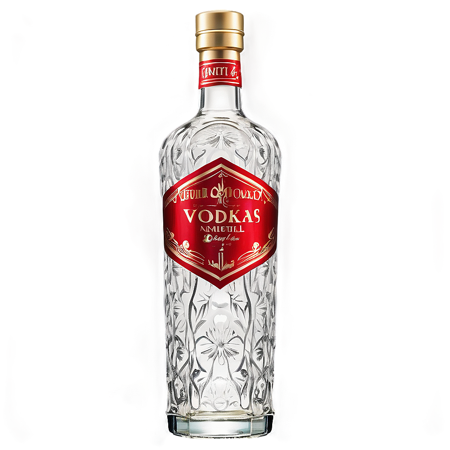 Luxury Vodka Bottle Png Vwf9 PNG image