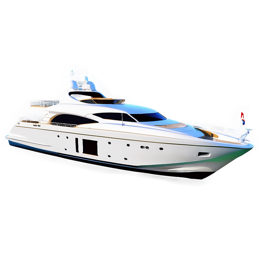 Luxury Yacht On The Ocean Picture Png 05212024 PNG image