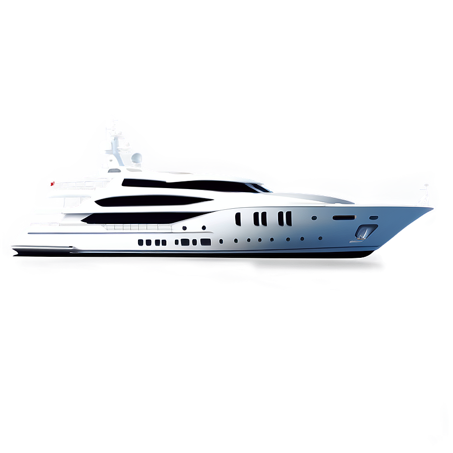 Luxury Yacht On The Ocean Picture Png 05212024 PNG image