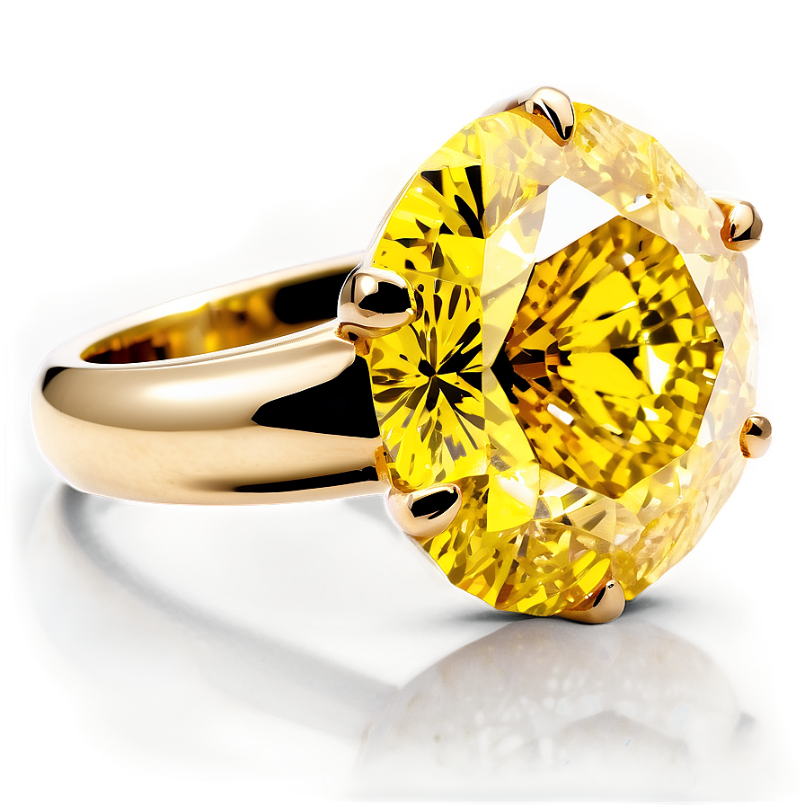 Luxury Yellow Diamond Design Png 06292024 PNG image