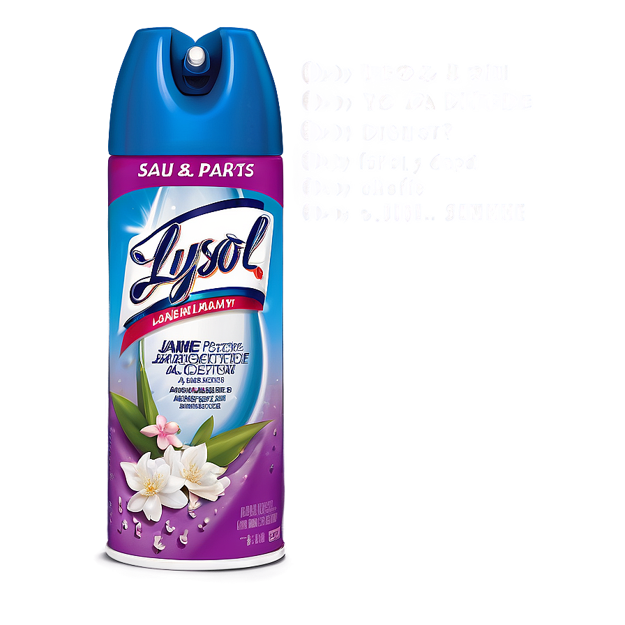 Lysol Disinfectant Spray Jasmine & Rain Png 06272024 PNG image