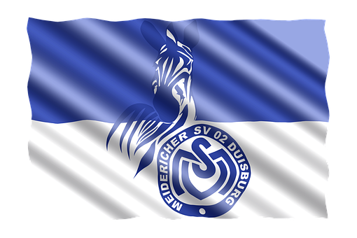 M S V Duisburg Flag Waving PNG image