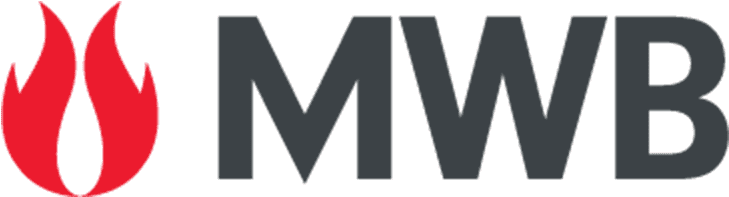 M W B Logo Flame Design PNG image