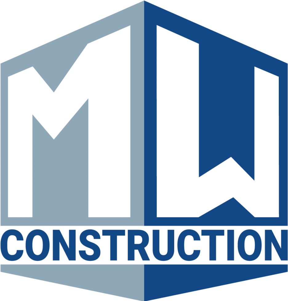 M W Construction Logo Design PNG image