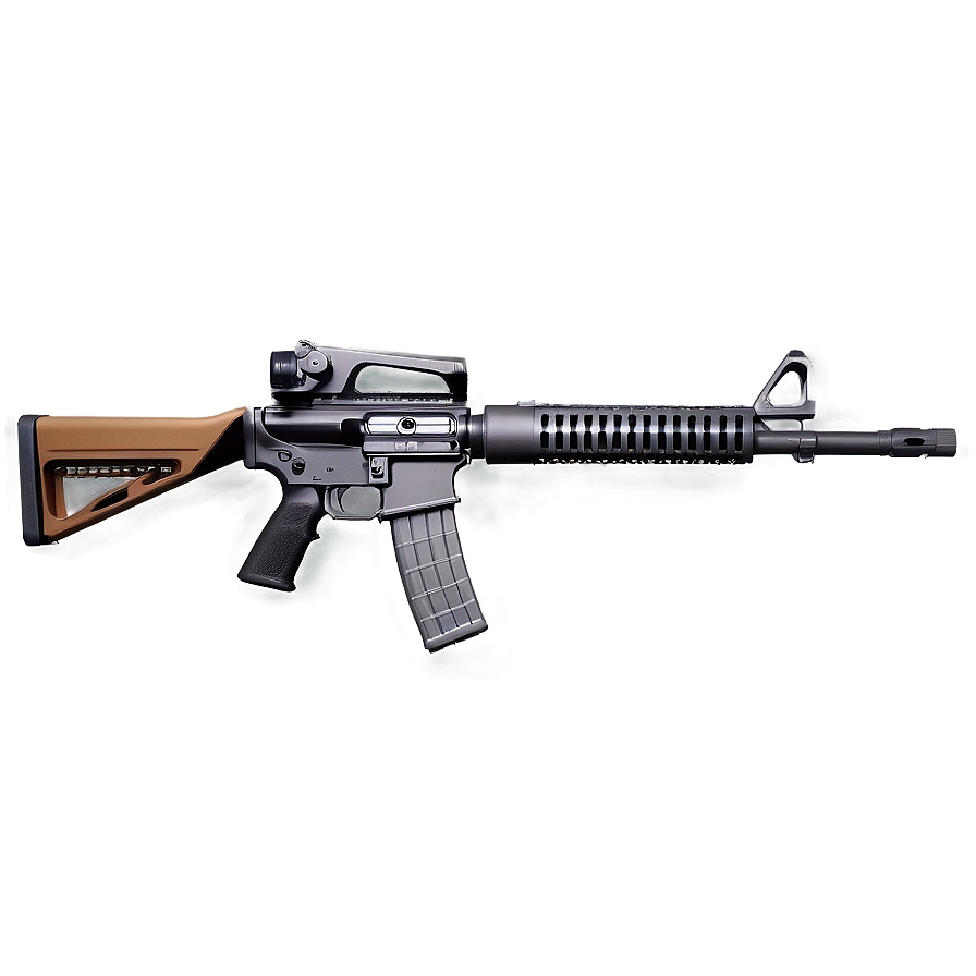 M16 Rifle Flat Design Png Wqy70 PNG image