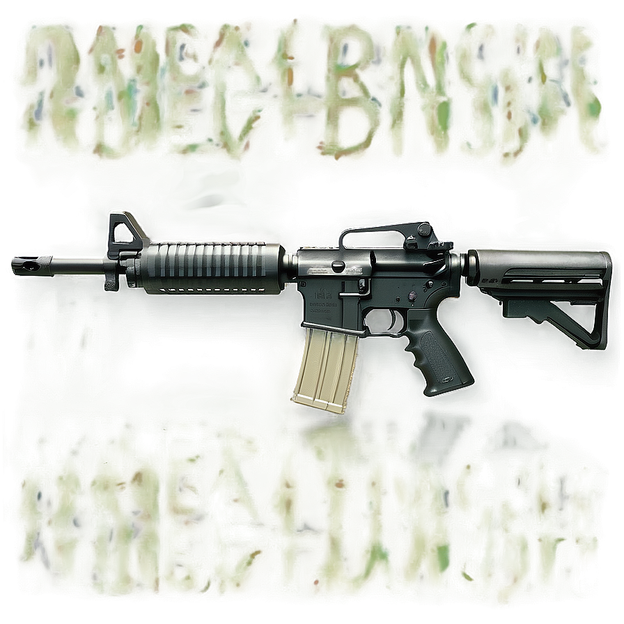 M16 Rifle Model Png 06132024 PNG image