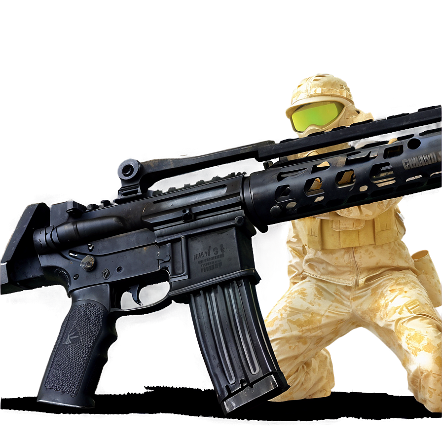 M16 Rifle Shooting Stance Png 06132024 PNG image