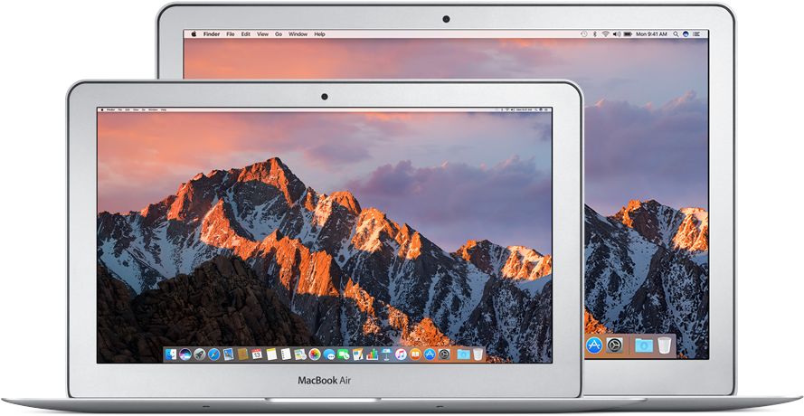 Mac Book Air Dual Screen Display PNG image