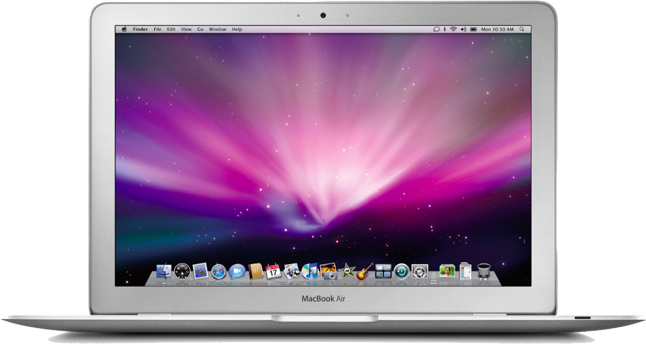 Mac Book Air Galaxy Wallpaper PNG image
