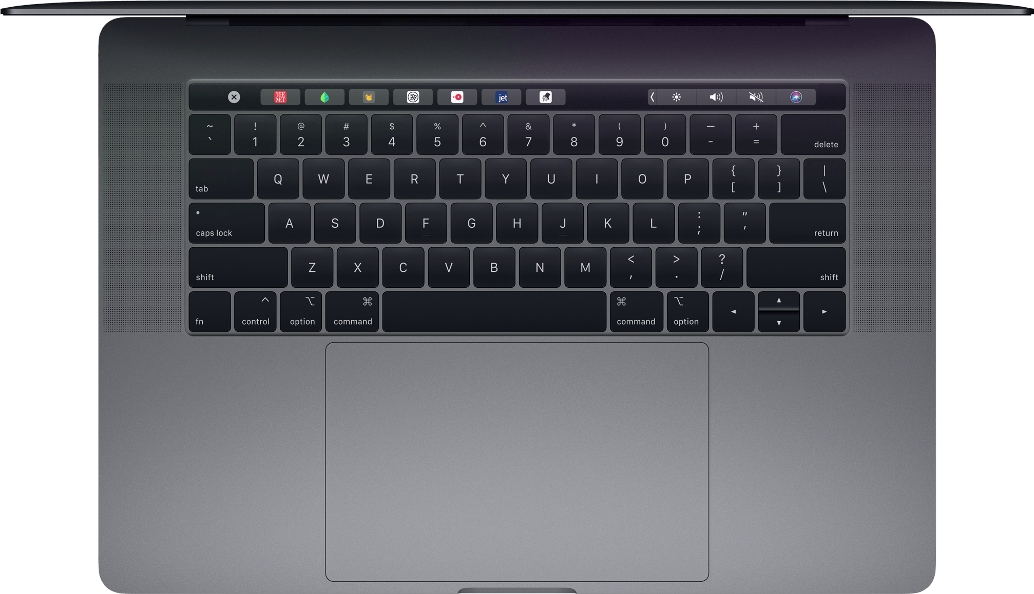 Mac Book Pro Keyboard Top View PNG image