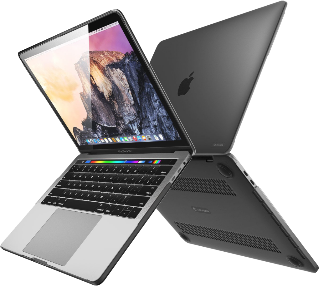 Mac Book Pro Openand Closed View PNG image