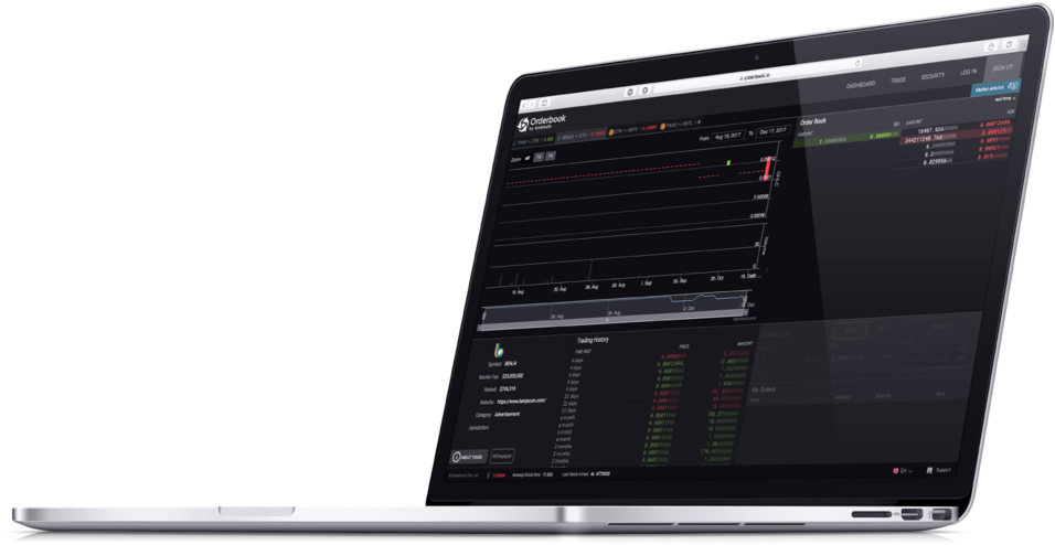 Mac Book Pro Trading Platform Display PNG image