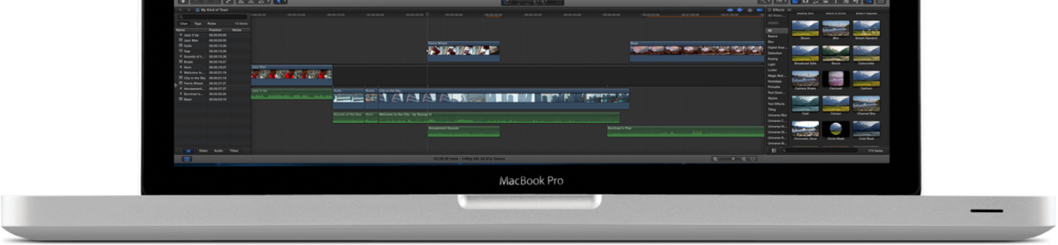 Mac Book Pro Video Editing Setup PNG image