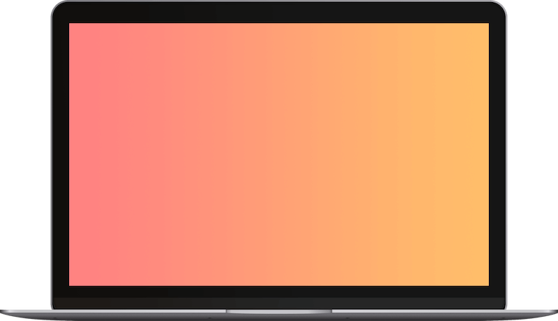 Mac Book Prowith Colorful Screen PNG image