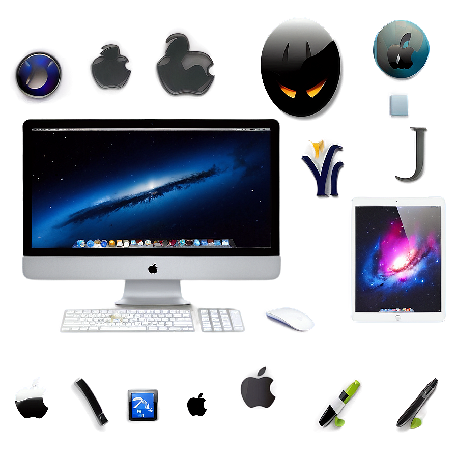 Mac Desktop Setup Png 06272024 PNG image