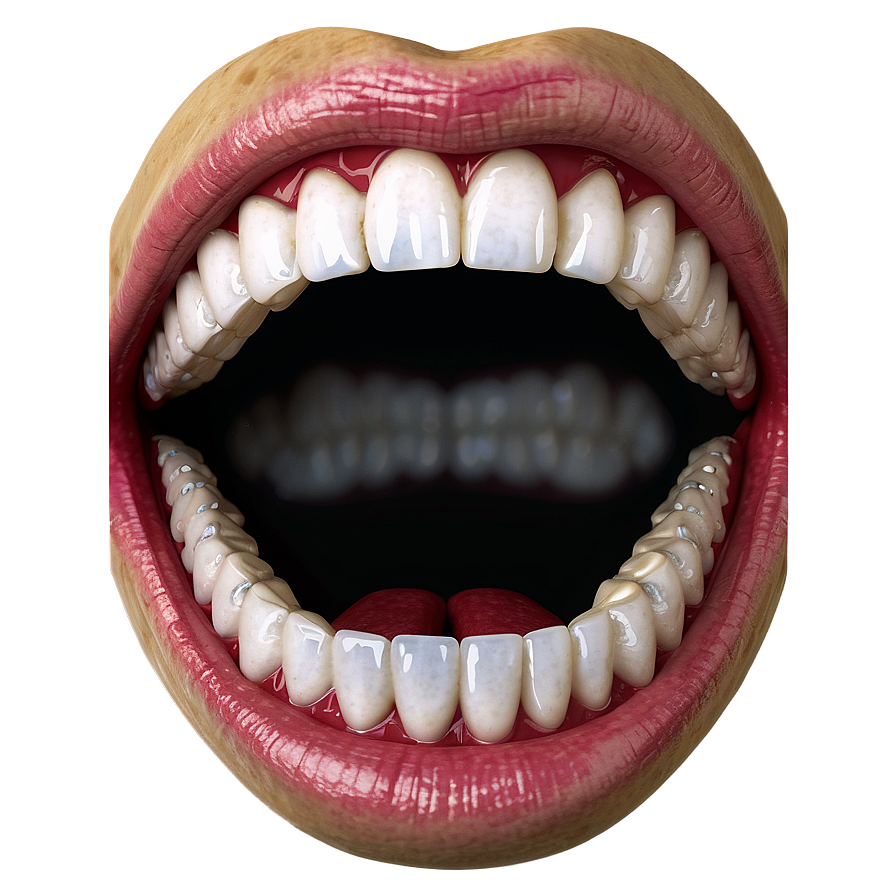 Macabre Mouth Rendering Png Xgl PNG image