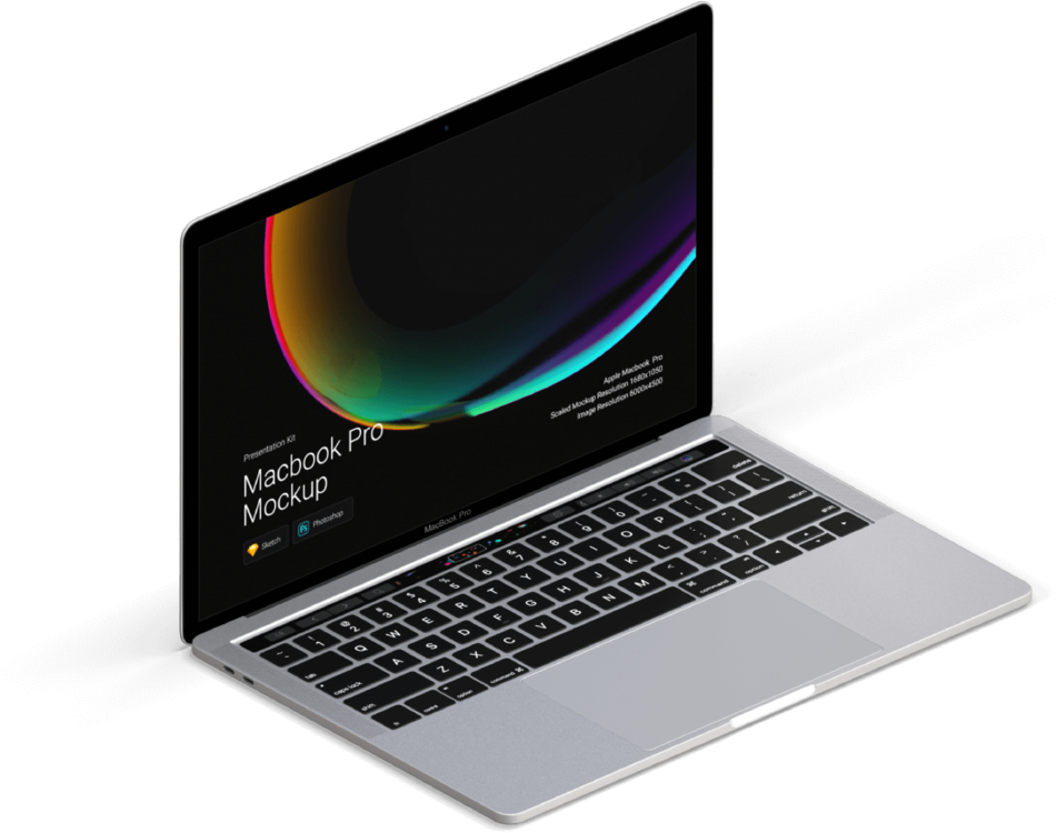 Macbook Pro Mockup Presentation PNG image