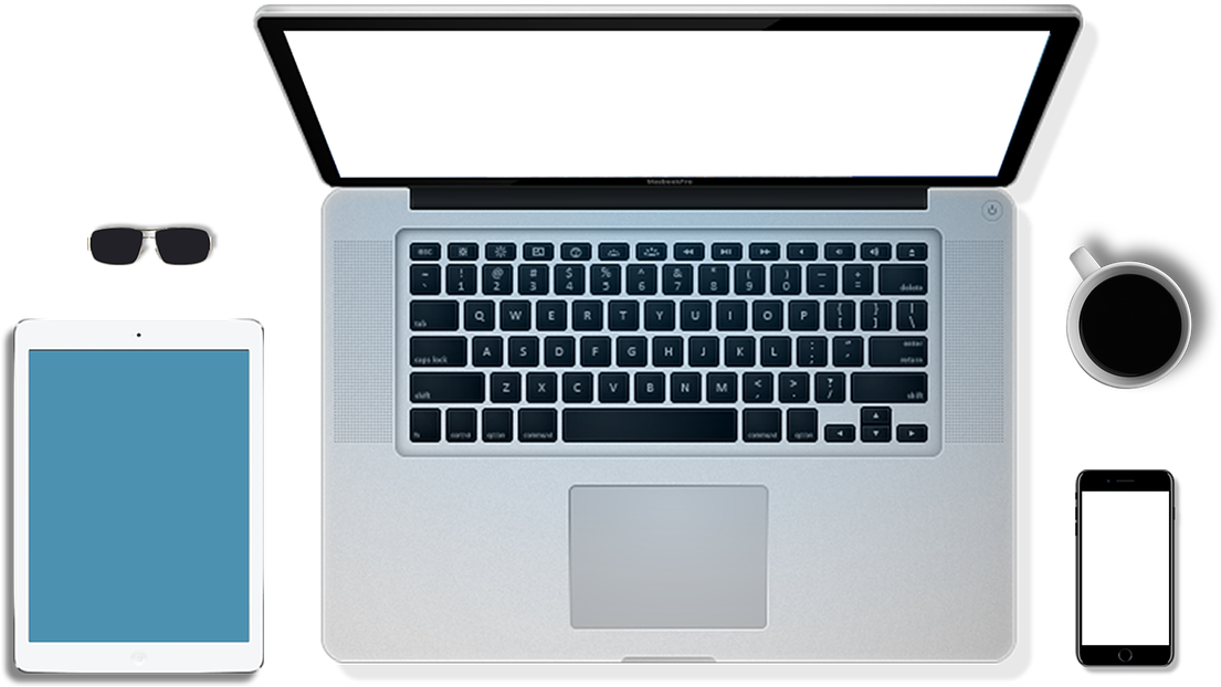 Macbook Pro Workspace Setup PNG image