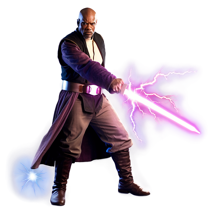 Mace Windu Force Lightning Png Ilh PNG image