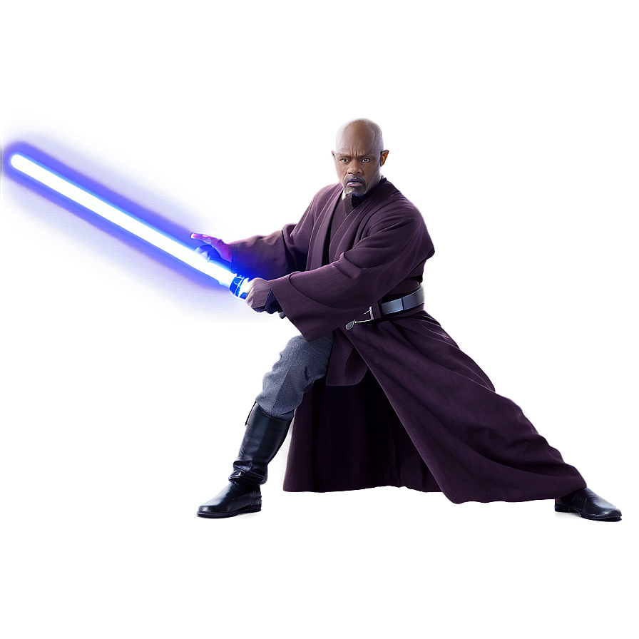 Mace Windu Lightsaber Clash Png Iip71 PNG image