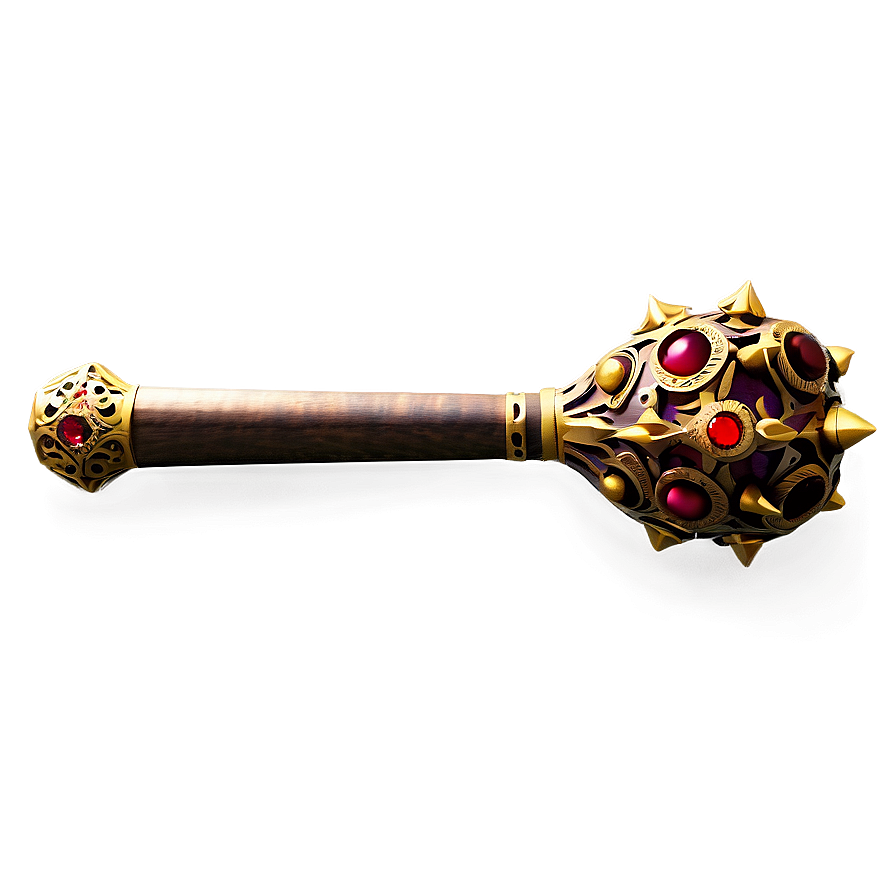 Mace With Jewels Png 46 PNG image