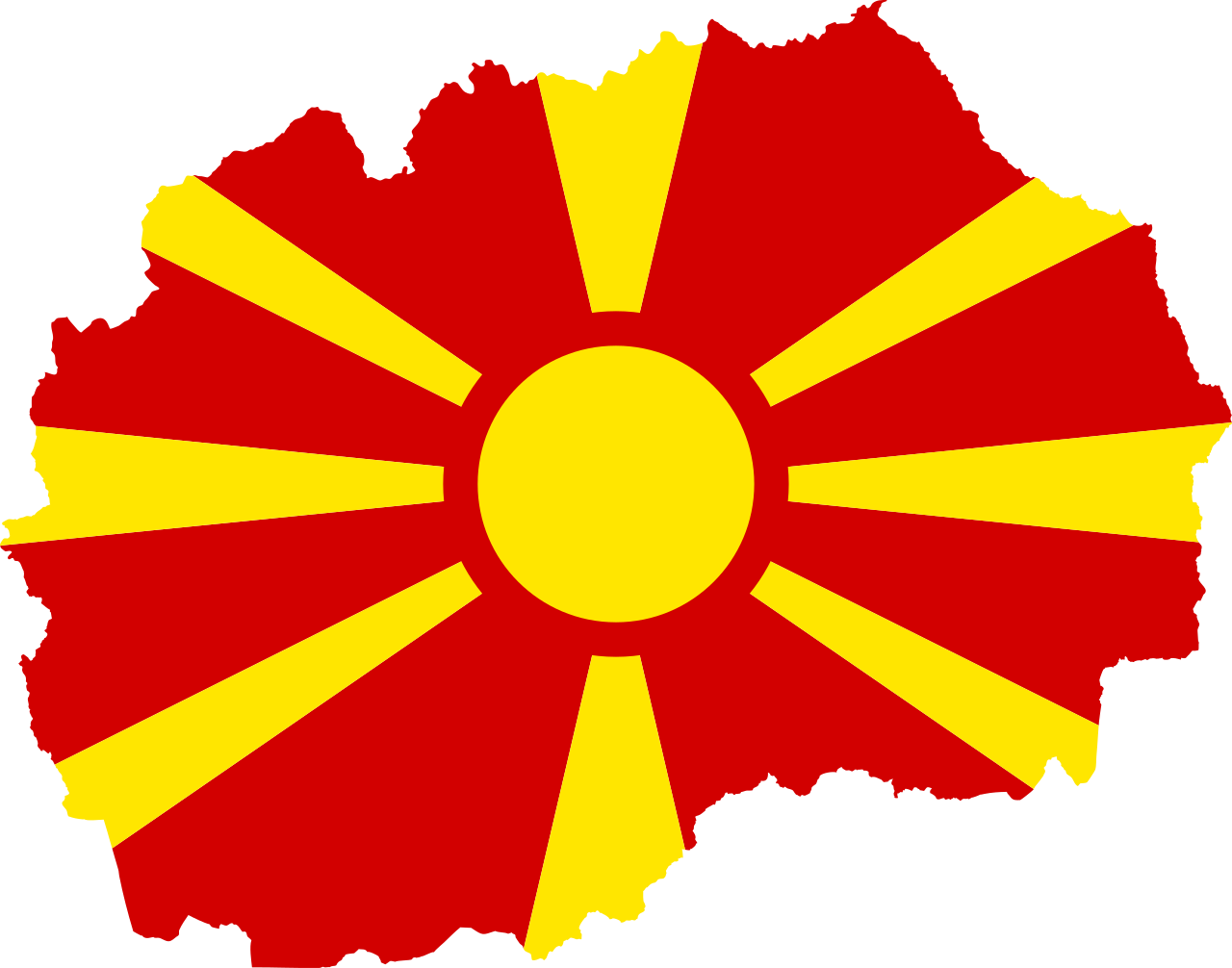Macedonian Flag Graphic PNG image