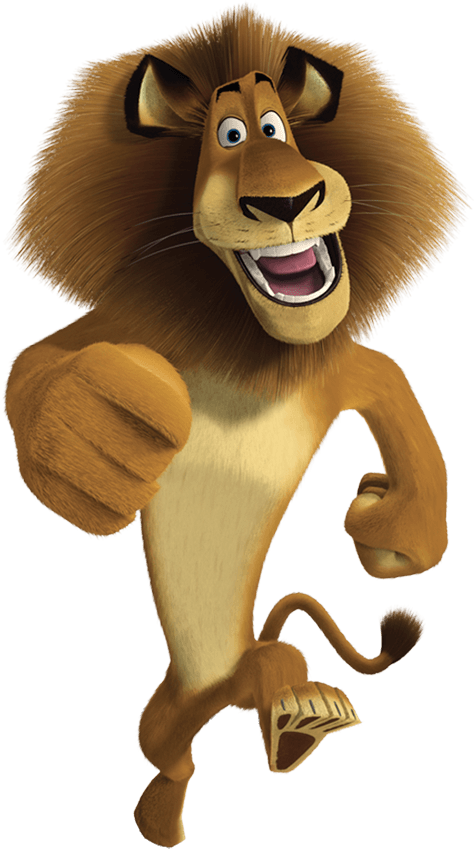 Madagascar Lion Character PNG image