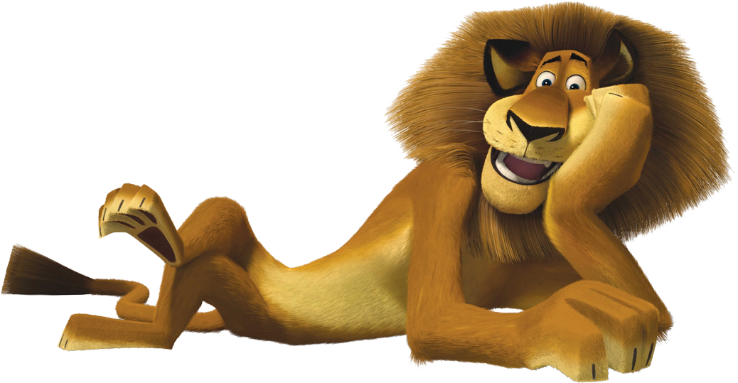Madagascar Lion Relaxing PNG image