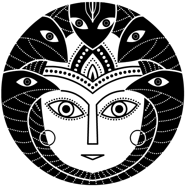 Madhubani Style Vishnu Artwork PNG image