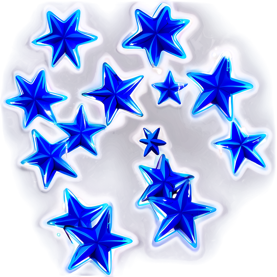 Magic Blue Stars Png 06252024 PNG image