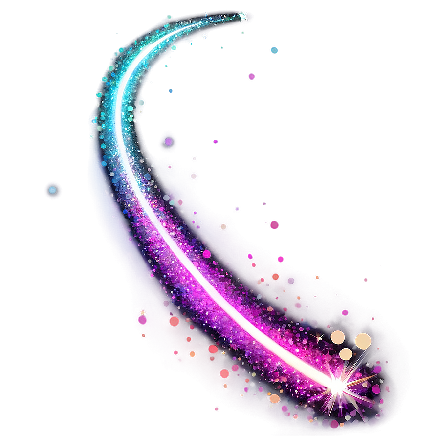 Magic Glitter Line Trail Png 38 PNG image