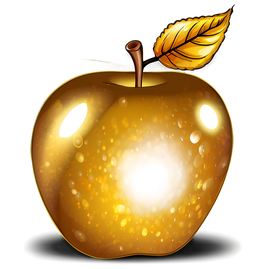 Magic Golden Apple Png 06132024 PNG image