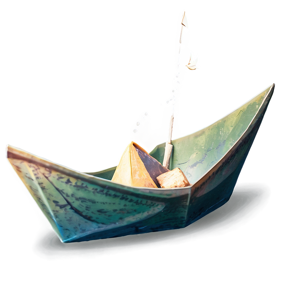 Magic Paper Boat Fantasy Png Brq27 PNG image