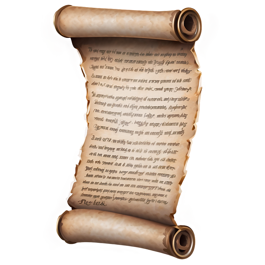 Magic Spell Scroll Paper Png 84 PNG image