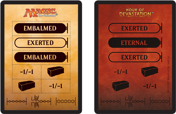 Magic The Gathering Status Tokens PNG image