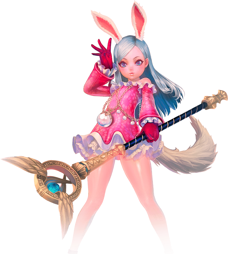 Magical Bunny Warrior PNG image