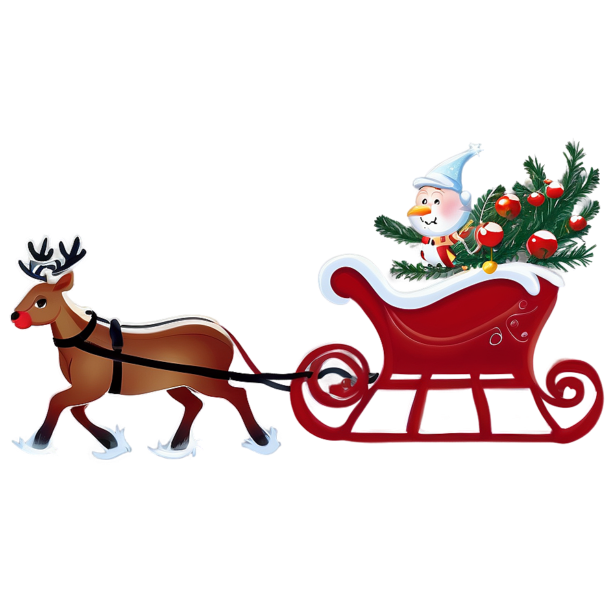 Magical Christmas Eve Sleigh Ride Png 11 PNG image