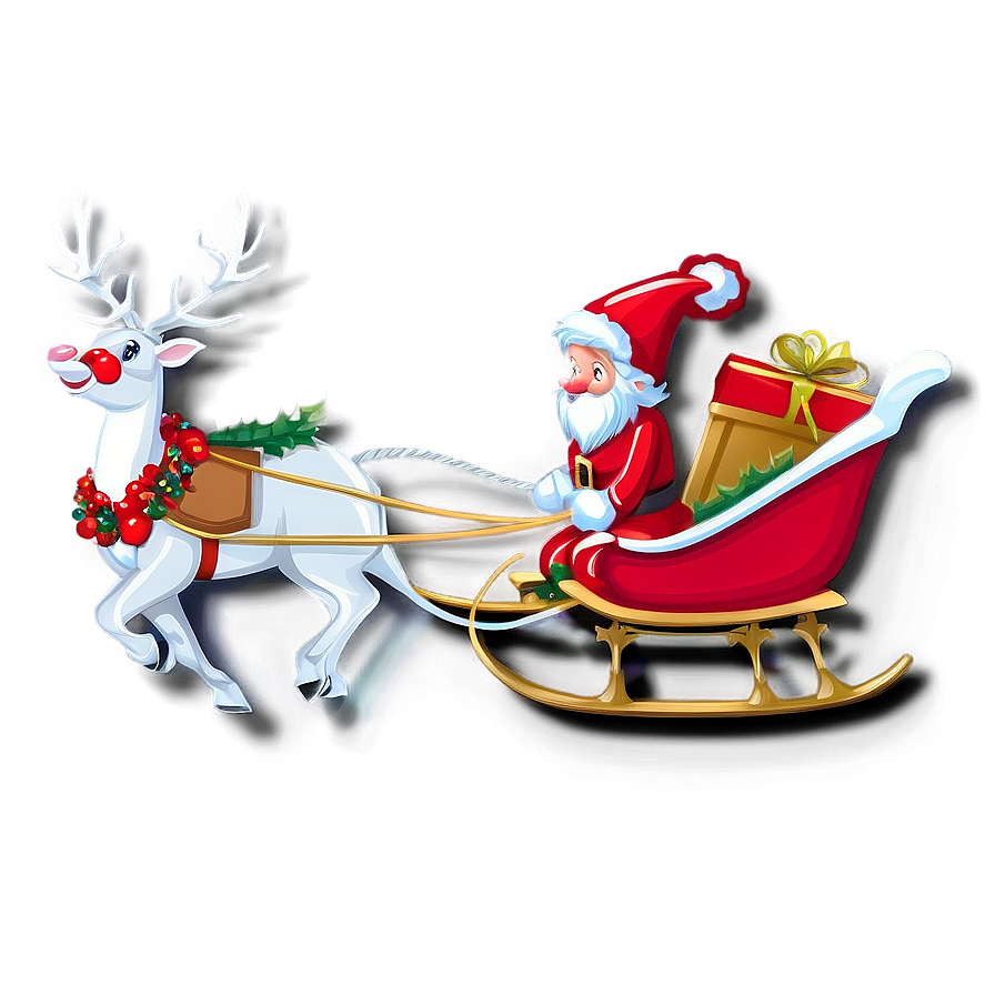 Magical Christmas Sleigh Ride Png Dis PNG image