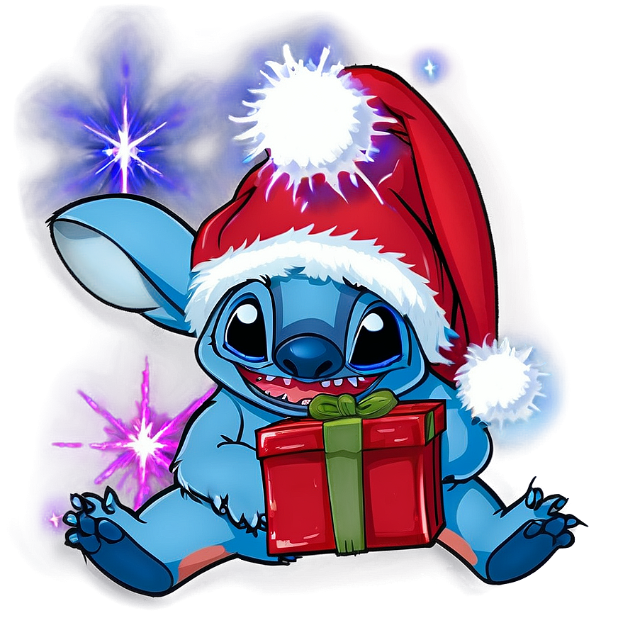 Magical Christmas With Stitch Png Ptn7 PNG image