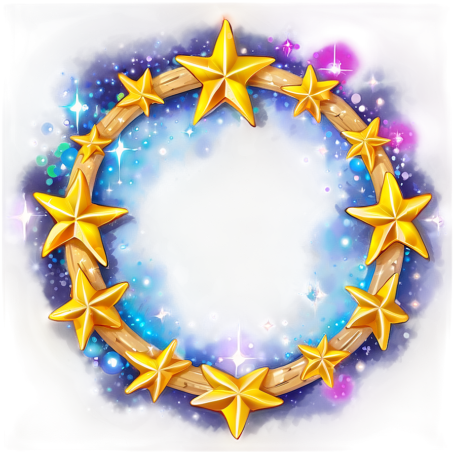 Magical Circle Of Stars Png 06262024 PNG image